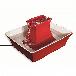 Drinkwell® Pagoda Pet Fountain (Red)