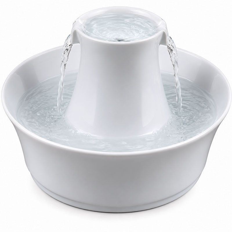Drinkwell Avalon 2 litre ceramic pet water fountain for cats and dogs
